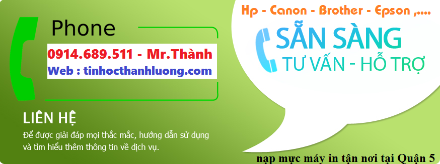 nạp mực tại quận 5 nhanh